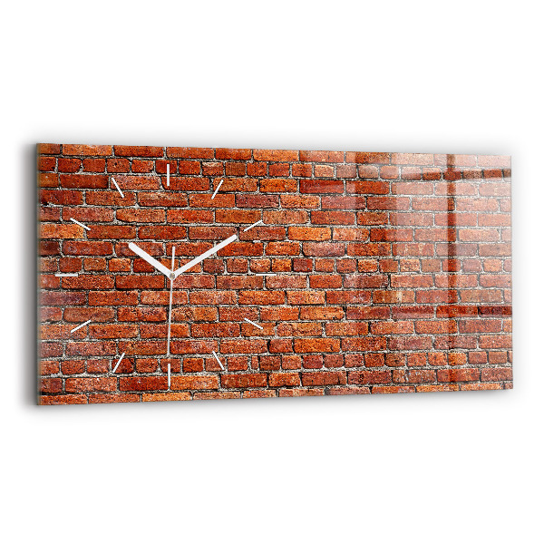 Horloge rectangulaire horizontale Vieux mur de briques