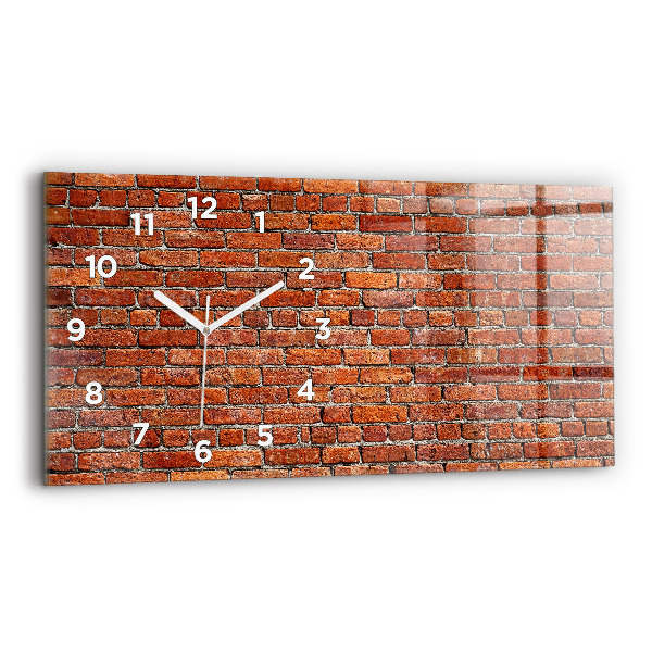 Horloge rectangulaire horizontale Vieux mur de briques