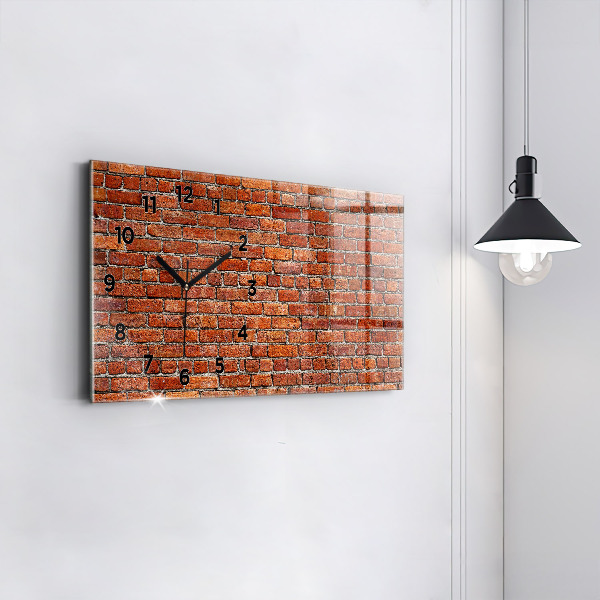 Horloge rectangulaire horizontale Vieux mur de briques