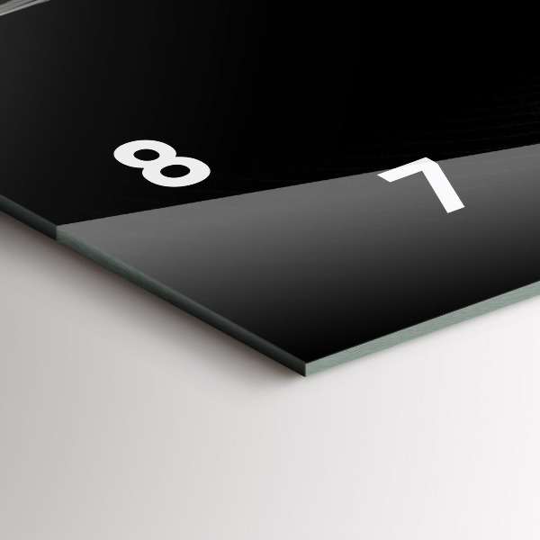 Horloge rectangulaire horizontale Fumée abstraite