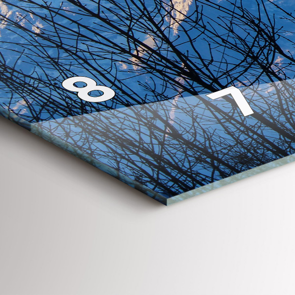 Horloge rectangulaire horizontale Vue sur la montagne