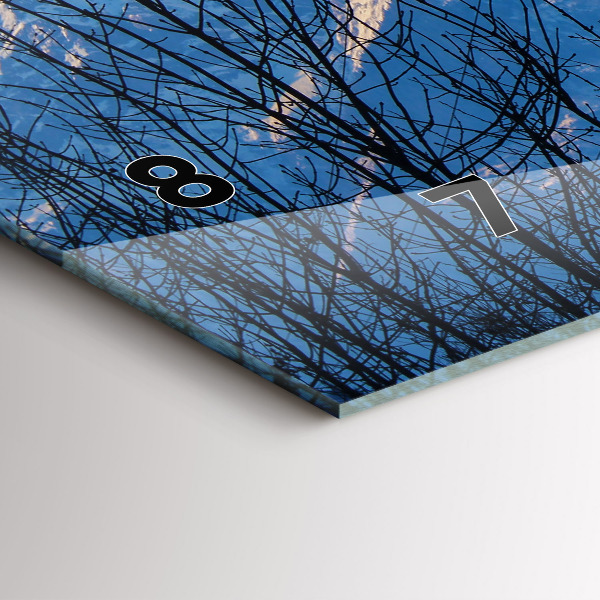 Horloge rectangulaire horizontale Vue sur la montagne