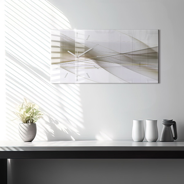 Horloge rectangulaire horizontale Abstraction lumineuse