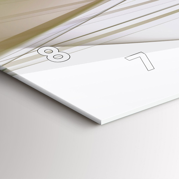 Horloge rectangulaire horizontale Abstraction lumineuse