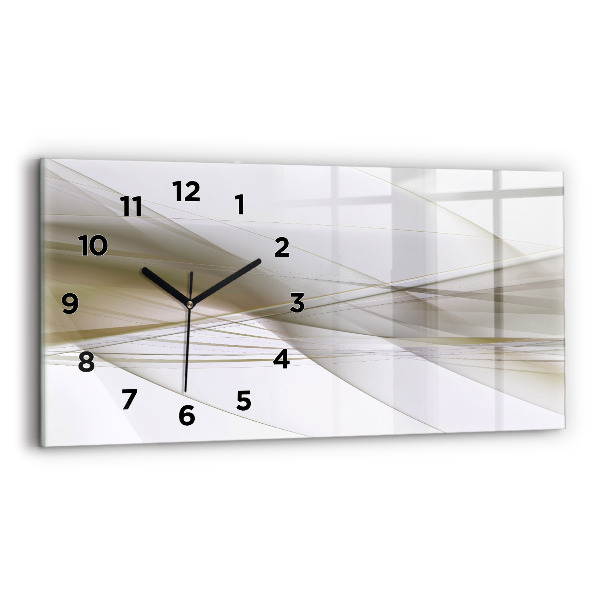 Horloge rectangulaire horizontale Abstraction lumineuse