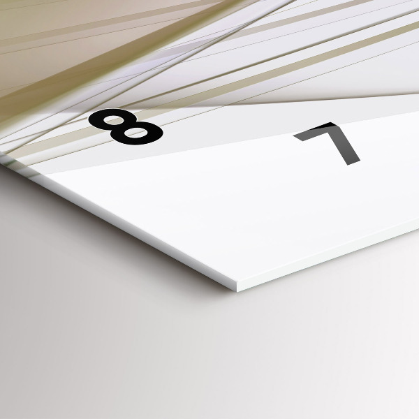 Horloge rectangulaire horizontale Abstraction lumineuse