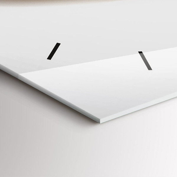 Horloge rectangulaire horizontale Lignes abstraites