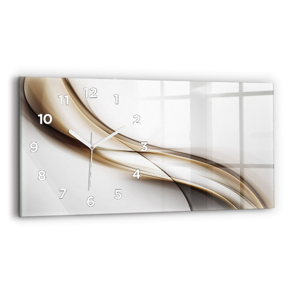 Horloge rectangulaire horizontale Lignes abstraites