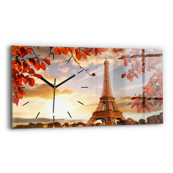Horloge rectangulaire horizontale Tour Eiffel