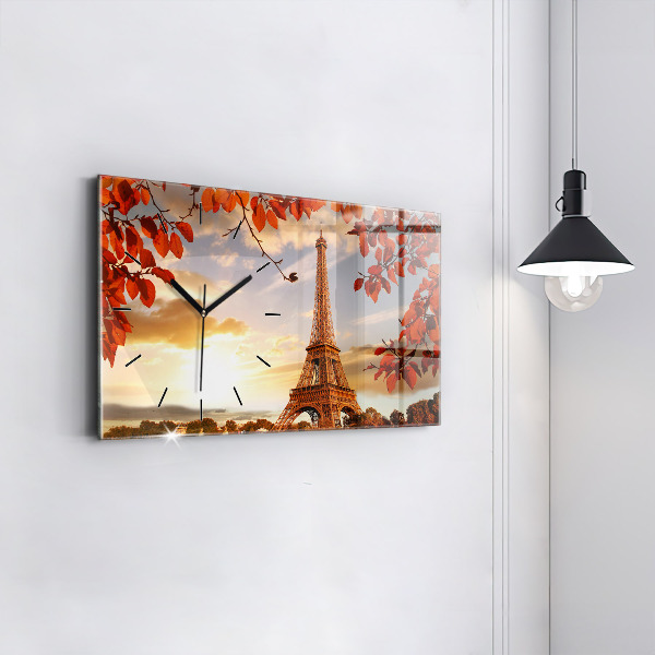 Horloge rectangulaire horizontale Tour Eiffel