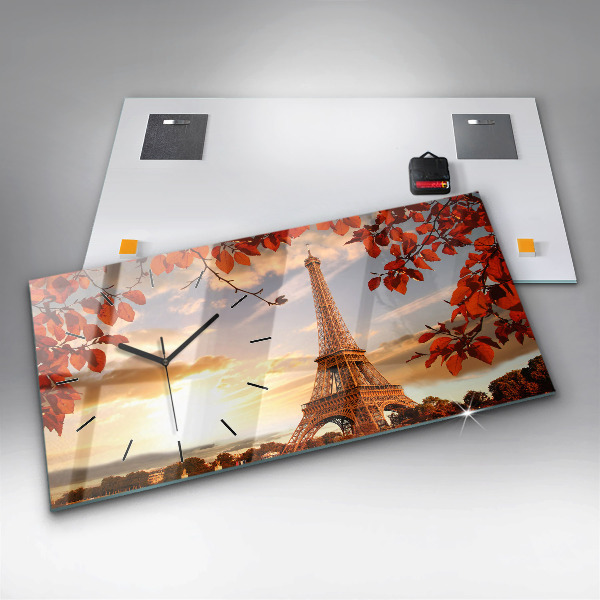 Horloge rectangulaire horizontale Tour Eiffel