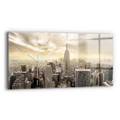 Horloge rectangulaire horizontale Tours de New York