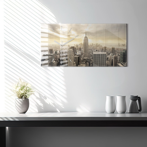 Horloge rectangulaire horizontale Tours de New York