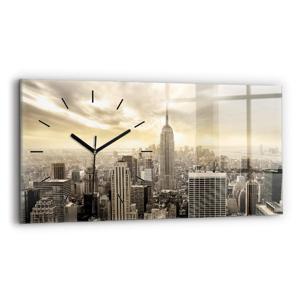 Horloge rectangulaire horizontale Tours de New York