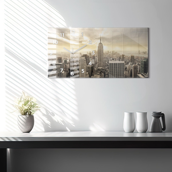 Horloge rectangulaire horizontale Tours de New York