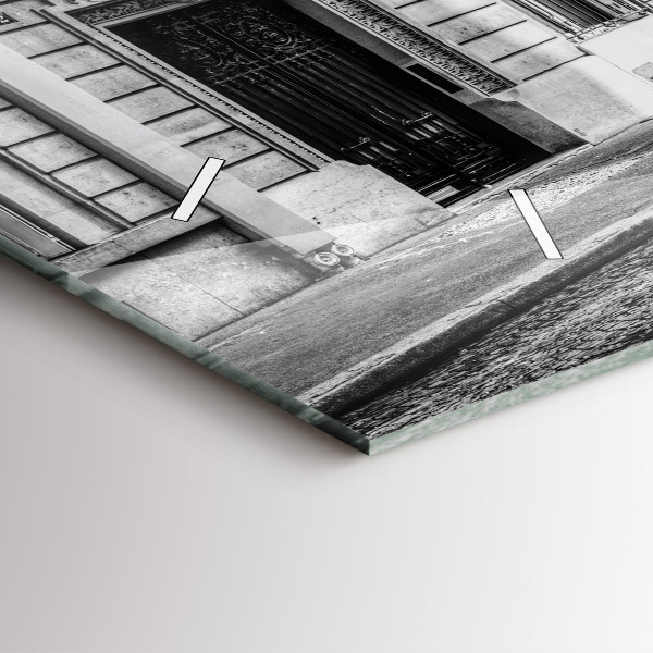 Horloge rectangulaire horizontale Vieille ville de voitures