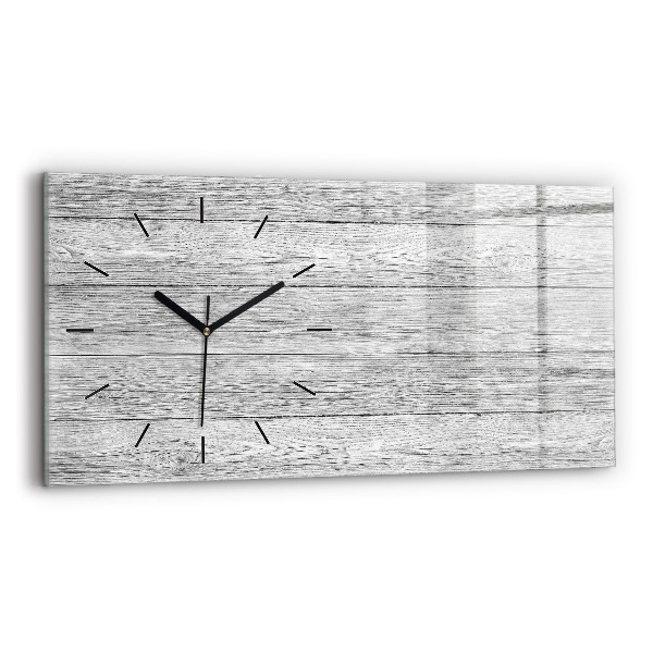 Horloge rectangulaire horizontale Panneaux en bois