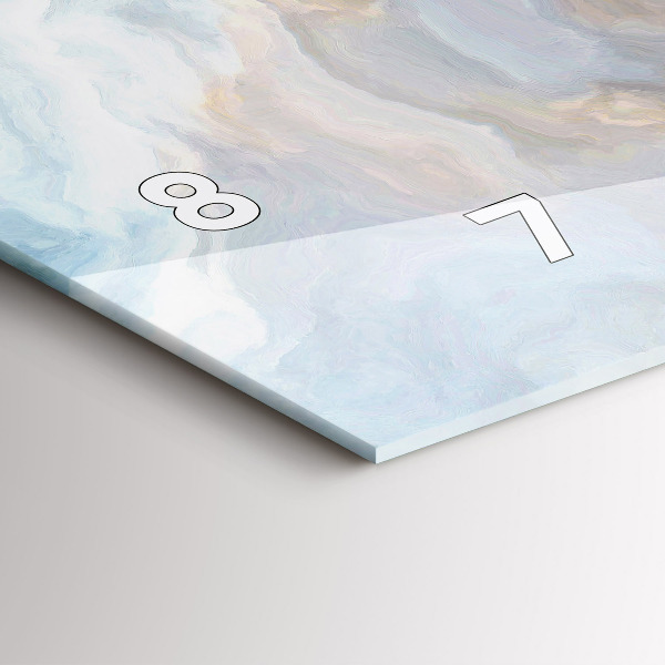 Horloge rectangulaire horizontale Motif en marbre