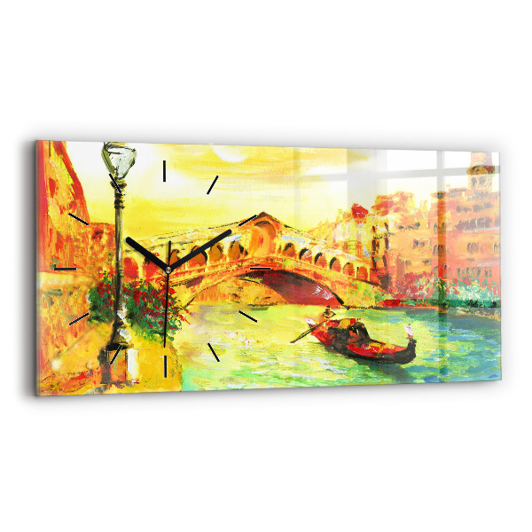 Horloge rectangulaire horizontale Pont du Rialto à Venise