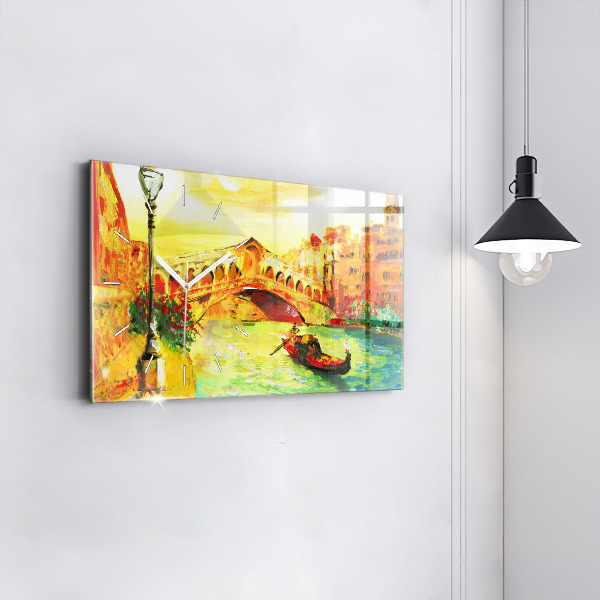 Horloge rectangulaire horizontale Pont du Rialto à Venise