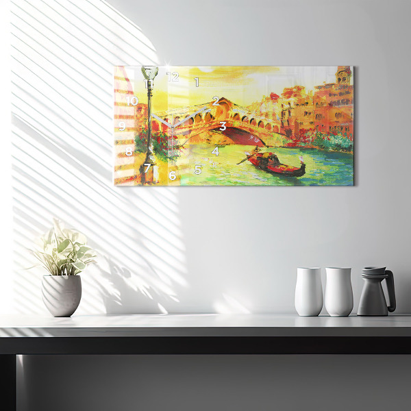 Horloge rectangulaire horizontale Pont du Rialto à Venise