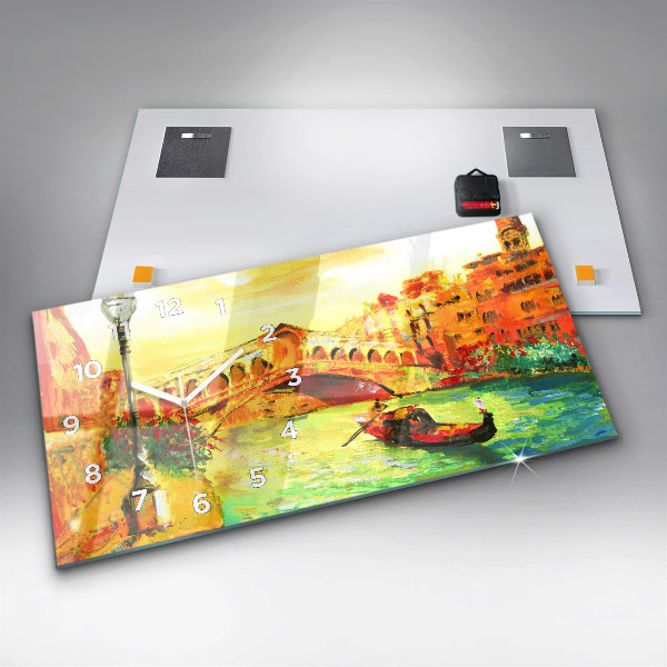Horloge rectangulaire horizontale Pont du Rialto à Venise
