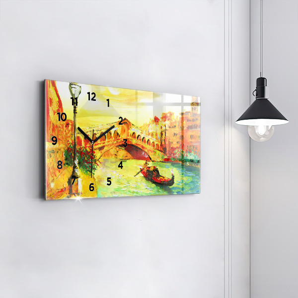 Horloge rectangulaire horizontale Pont du Rialto à Venise