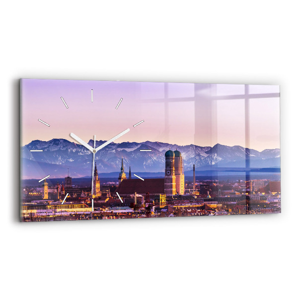 Horloge rectangulaire horizontale Alpes allemandes Munich