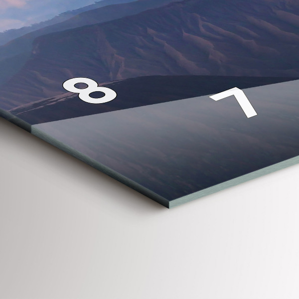 Horloge rectangulaire horizontale Beau paysage