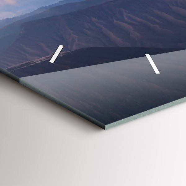 Horloge rectangulaire horizontale Beau paysage