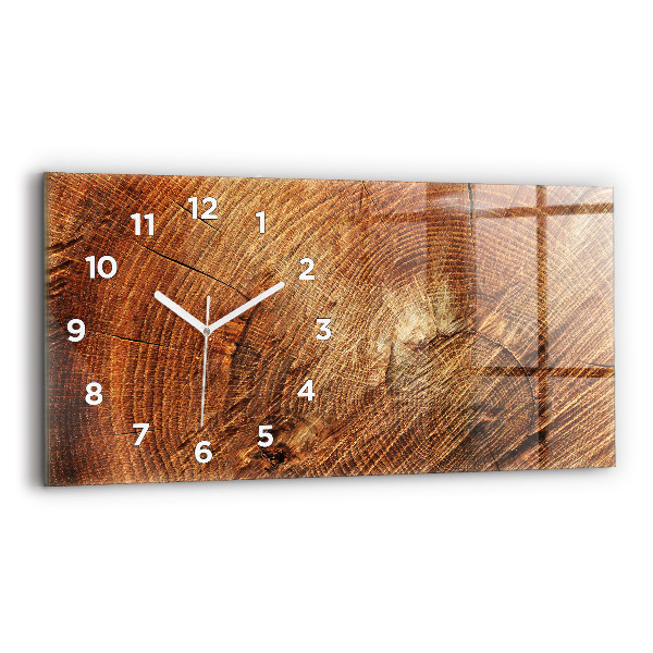 Horloge rectangulaire horizontale 'Vieille souche d''arbre'