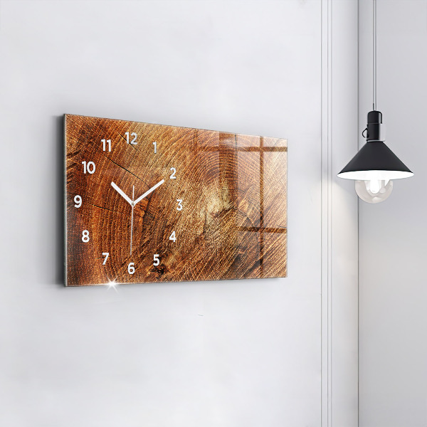 Horloge rectangulaire horizontale 'Vieille souche d''arbre'