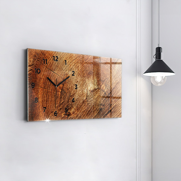 Horloge rectangulaire horizontale 'Vieille souche d''arbre'