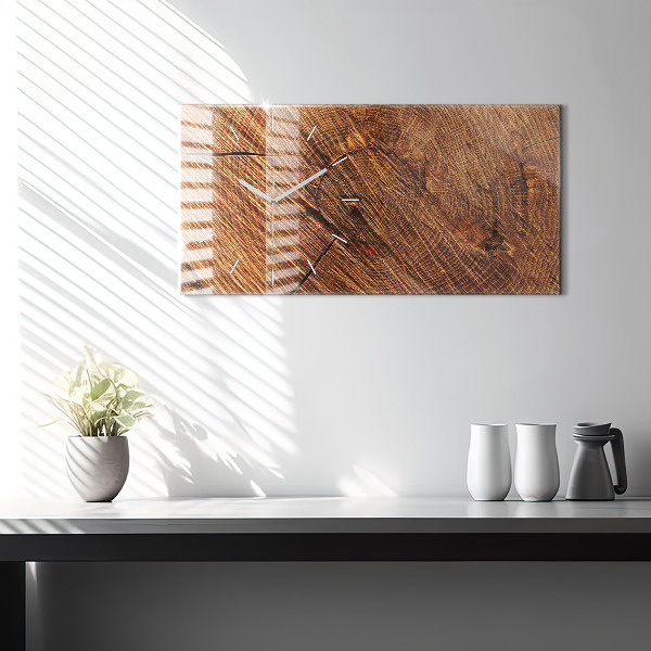 Horloge rectangulaire horizontale Bois décoratif