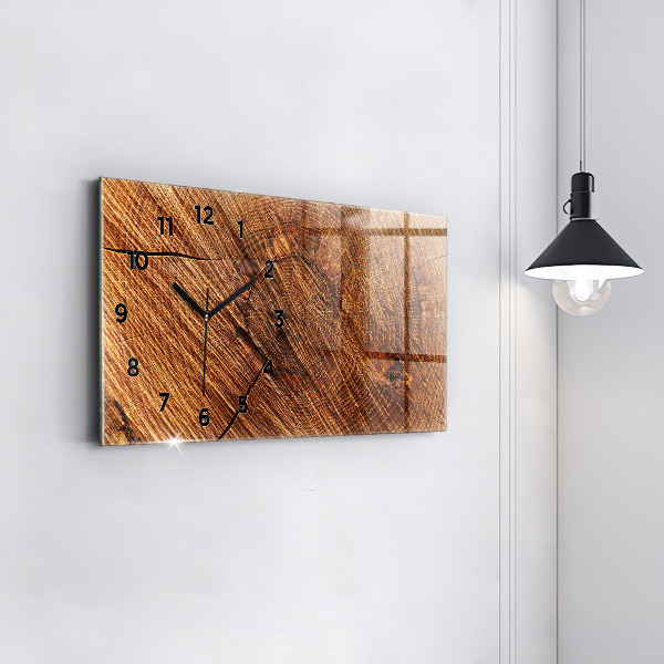 Horloge rectangulaire horizontale Bois décoratif