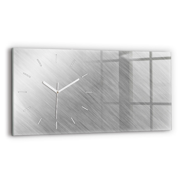 Horloge rectangulaire horizontale Mur métallique
