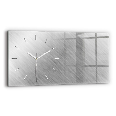 Horloge rectangulaire horizontale Mur métallique