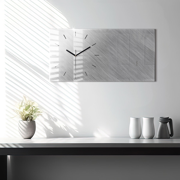 Horloge rectangulaire horizontale Mur métallique