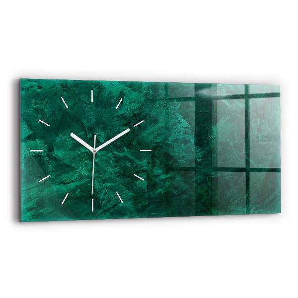 Horloge rectangulaire horizontale 'Mur d''émeraude'