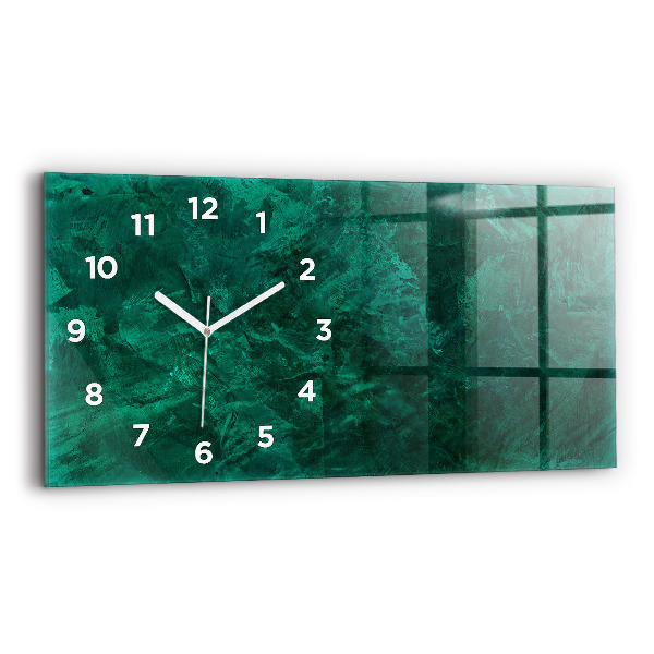Horloge rectangulaire horizontale 'Mur d''émeraude'