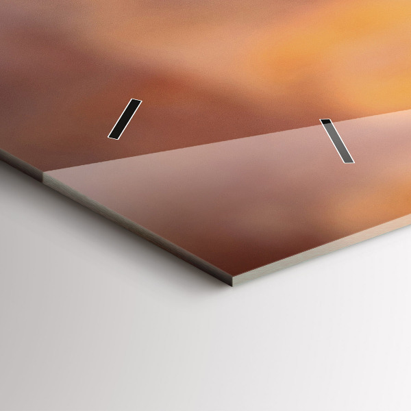 Horloge rectangulaire horizontale Un verre de vin