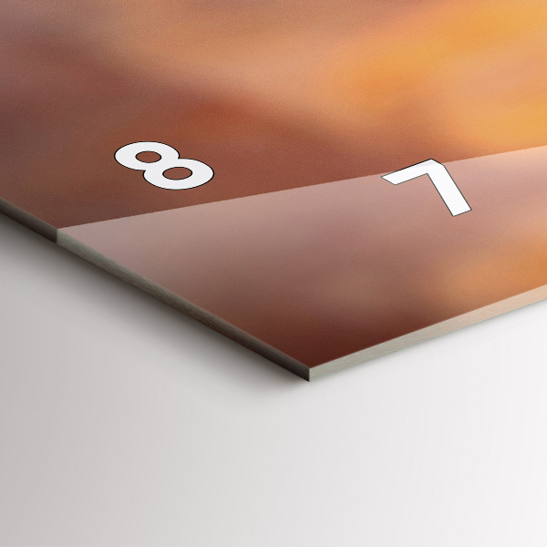 Horloge rectangulaire horizontale Un verre de vin