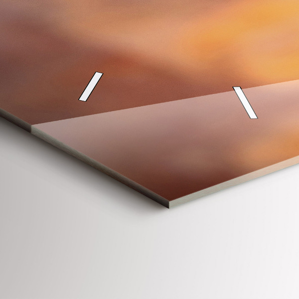 Horloge rectangulaire horizontale Un verre de vin