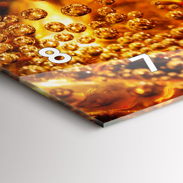 Horloge rectangulaire horizontale Gros plan de la boisson