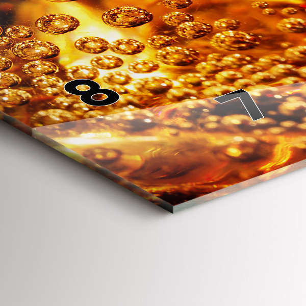 Horloge rectangulaire horizontale Gros plan de la boisson