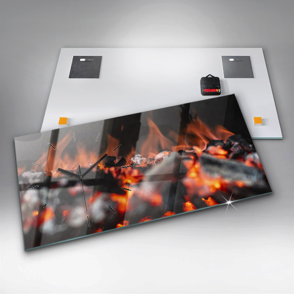 Horloge rectangulaire horizontale Grille