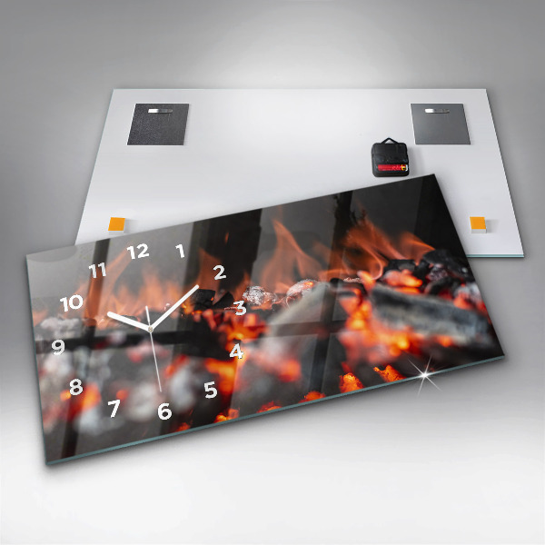 Horloge rectangulaire horizontale Grille