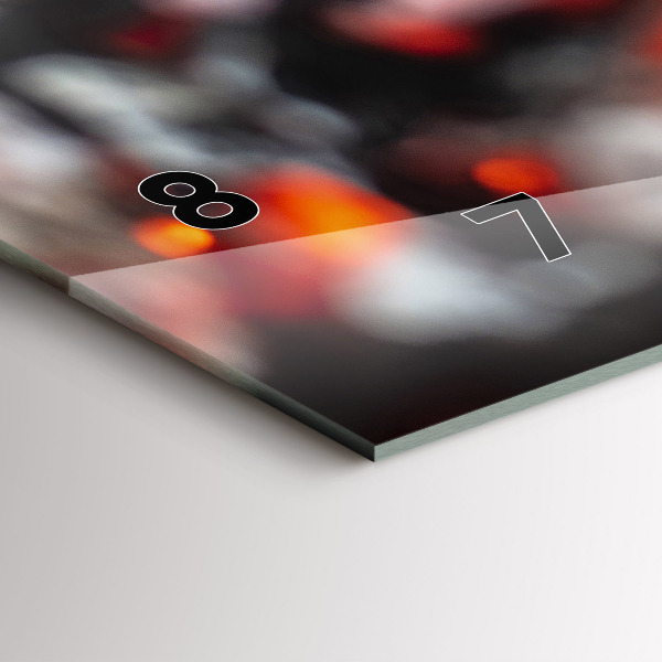 Horloge rectangulaire horizontale Grille