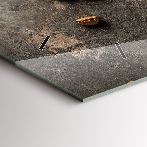 Horloge murale horizontale Un sac de grains de café