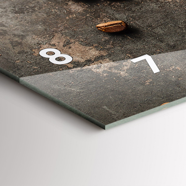 Horloge murale horizontale Un sac de grains de café